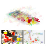 Maxbell 180 Pieces Transparent Pattern Blocks Educational Toys for Preschoolers Kids bagged