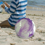 Maxbell PVC Beach Ball Colorful Party Accessory Kids Play Toys for Home Beach Summer Violet