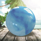 Maxbell PVC Beach Ball Colorful Party Accessory Kids Play Toys for Home Beach Summer blue