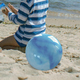 Maxbell PVC Beach Ball Colorful Party Accessory Kids Play Toys for Home Beach Summer blue