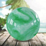 Maxbell PVC Beach Ball Colorful Party Accessory Kids Play Toys for Home Beach Summer green