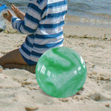 Maxbell PVC Beach Ball Colorful Party Accessory Kids Play Toys for Home Beach Summer green