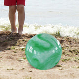 Maxbell PVC Beach Ball Colorful Party Accessory Kids Play Toys for Home Beach Summer green