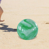 Maxbell PVC Beach Ball Colorful Party Accessory Kids Play Toys for Home Beach Summer green