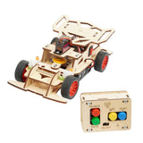 Maxbell RC Car Toy Wooden Science Kits Crafts Experiment Project for Gift Boys Girls