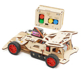 Maxbell RC Car Toy Wooden Science Kits Crafts Experiment Project for Gift Boys Girls