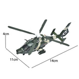 Maxbell 1:100 Z-9 Helicopter Model Retro Fighter Model for Office Bedroom TV Cabinet