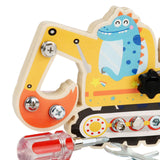 Maxbell Wood Screwdriver Busy Board Montessori Educational Toy for Kids Holiday Gift Digger