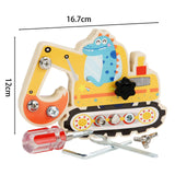 Maxbell Wood Screwdriver Busy Board Montessori Educational Toy for Kids Holiday Gift Digger