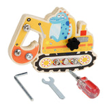 Maxbell Wood Screwdriver Busy Board Montessori Educational Toy for Kids Holiday Gift Digger