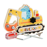 Maxbell Wood Screwdriver Busy Board Montessori Educational Toy for Kids Holiday Gift Digger