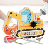 Maxbell Wood Screwdriver Busy Board Montessori Educational Toy for Kids Holiday Gift Digger