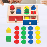 Baby Toy Educational Montessori Object Boxes for Training Interaction Birthday