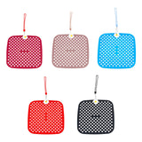 Maxbell Shoe Charm Organizer Decorative Charms Hanging Roll Bag for Closet Dorm red
