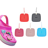 Maxbell Shoe Charm Organizer Decorative Charms Hanging Roll Bag for Closet Dorm red