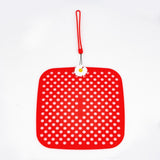 Maxbell Shoe Charm Organizer Decorative Charms Hanging Roll Bag for Closet Dorm red