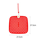 Maxbell Shoe Charm Organizer Decorative Charms Hanging Roll Bag for Closet Dorm red