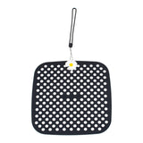 Maxbell Shoe Charm Organizer Decorative Charms Hanging Roll Bag for Closet Dorm black