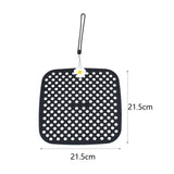 Maxbell Shoe Charm Organizer Decorative Charms Hanging Roll Bag for Closet Dorm black