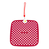 Maxbell Shoe Charm Organizer Decorative Charms Hanging Roll Bag for Closet Dorm Dark Red