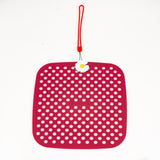 Maxbell Shoe Charm Organizer Decorative Charms Hanging Roll Bag for Closet Dorm Dark Red