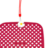 Maxbell Shoe Charm Organizer Decorative Charms Hanging Roll Bag for Closet Dorm Dark Red