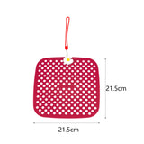 Maxbell Shoe Charm Organizer Decorative Charms Hanging Roll Bag for Closet Dorm Dark Red