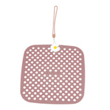 Maxbell Shoe Charm Organizer Decorative Charms Hanging Roll Bag for Closet Dorm Pink