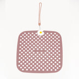 Maxbell Shoe Charm Organizer Decorative Charms Hanging Roll Bag for Closet Dorm Pink