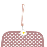 Maxbell Shoe Charm Organizer Decorative Charms Hanging Roll Bag for Closet Dorm Pink