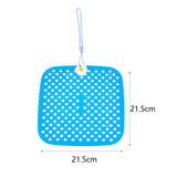 Maxbell Shoe Charm Organizer Decorative Charms Hanging Roll Bag for Closet Dorm blue