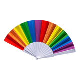 Maxbell 2xRave Folding Hand Fan Dance Fan for Parties Music Festival Stage Performance Vertical version