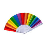 Maxbell 3xRave Folding Hand Fan Dance Fan for Parties Music Festival Stage Performance Vertical version
