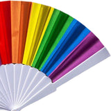 Maxbell 2xRave Folding Hand Fan Dance Fan for Parties Music Festival Stage Performance Vertical version