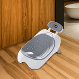 Bath Tub for Infant Non Slip Foldable Bath Support for Indoor Home Bathroom gray