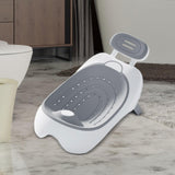 Bath Tub for Infant Non Slip Foldable Bath Support for Indoor Home Bathroom gray