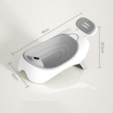 Bath Tub for Infant Non Slip Foldable Bath Support for Indoor Home Bathroom gray