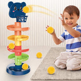 Ball Activity Toy Funny Ball Rolling Track Toy for Children Baby Birthday Gift 5 layer