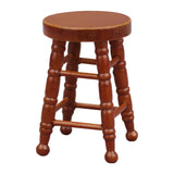 Maxbell Dollhouse Miniature Chair 1/12 Pub Mini Stool for DIY Scene Model Decoration Brown