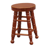 Maxbell Dollhouse Miniature Chair 1/12 Pub Mini Stool for DIY Scene Model Decoration Brown