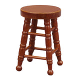 Maxbell Dollhouse Miniature Chair 1/12 Pub Mini Stool for DIY Scene Model Decoration Brown