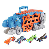 Transforming Dinosaur Truck Funny Interactive for Boys Girls Ages 3 Year Old blue with 4 car