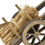 Maxbell 1:12 Scale Miniature Firewood Cart Model Creative Artwork DIY Diorama Layout