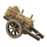 Maxbell 1:12 Scale Miniature Firewood Cart Model Creative Artwork DIY Diorama Layout