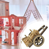Maxbell 1:12 Scale Miniature Firewood Cart Model Creative Artwork DIY Diorama Layout