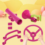 4x Playground Accessories Pink Outdoor Playground Accessories for Backyard