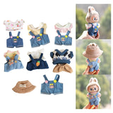 Mini 6 inch Doll Clothes Hat Doll Clothes for Age 5-7 8-10 Kids Pendant Doll