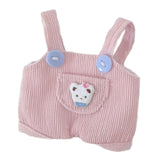 Maxbell Dolls Suspender Pants Doll Clothes for 15cm Dolls Boys Dolls Halloween Gifts Pink
