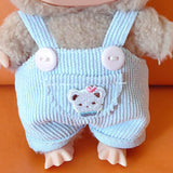 Maxbell Dolls Suspender Pants Doll Clothes for 15cm Dolls Boys Dolls Halloween Gifts Blue