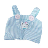 Maxbell Dolls Suspender Pants Doll Clothes for 15cm Dolls Boys Dolls Halloween Gifts Blue